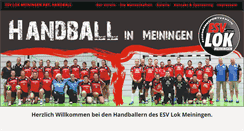 Desktop Screenshot of handball-lok-meiningen.de
